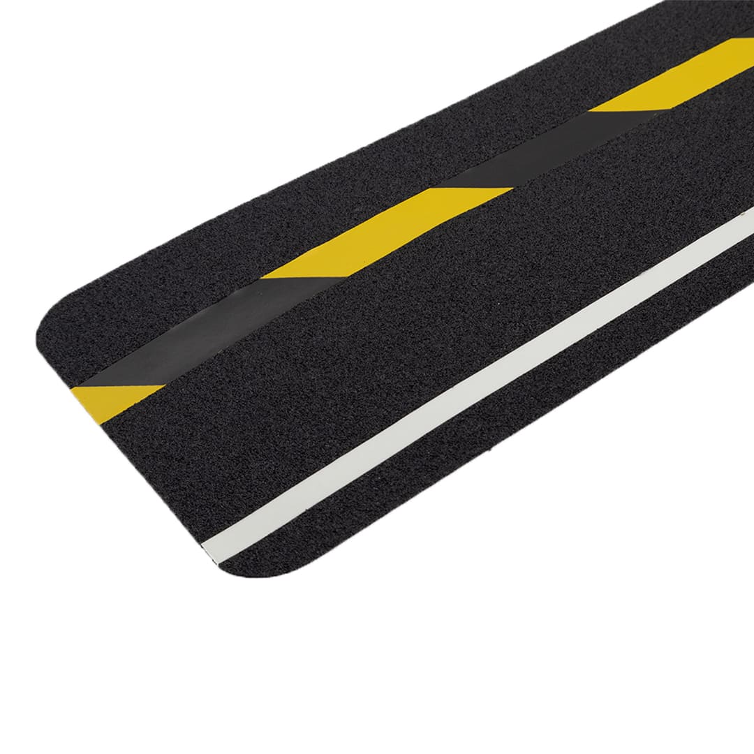 Hazard & Glow-in-the-Dark Stripe Anti-Slip Floor Treads (6″ × 24″)