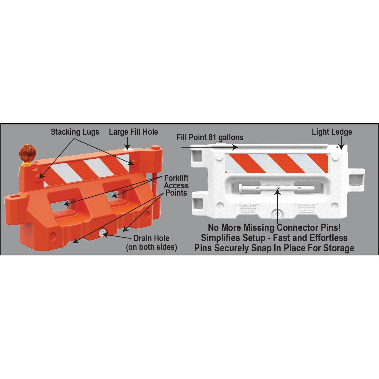 Hydrocade Water Filled Barricade System