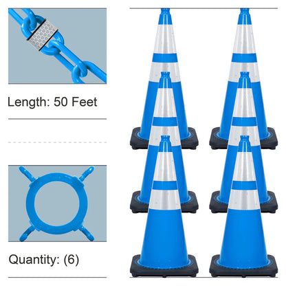 Reflective Traffic Cones & Chain Kit