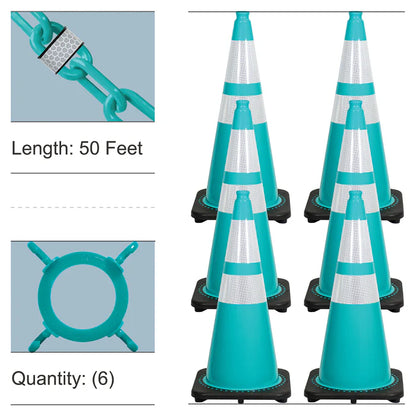 Reflective Traffic Cones & Chain Kit