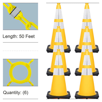 Reflective Traffic Cones & Chain Kit