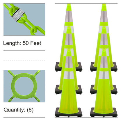 Reflective Traffic Cones & Chain Kit