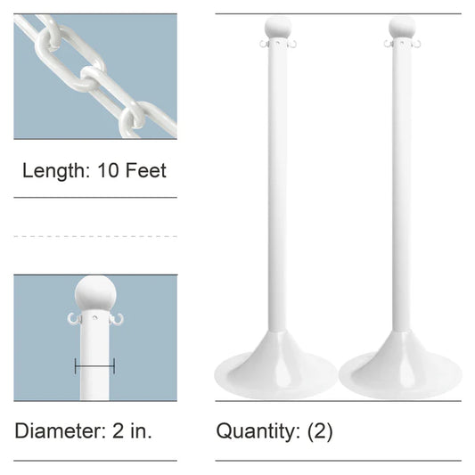 Stanchion Kits with Plastic Chain