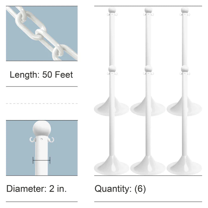 Stanchion Kits with Plastic Chain