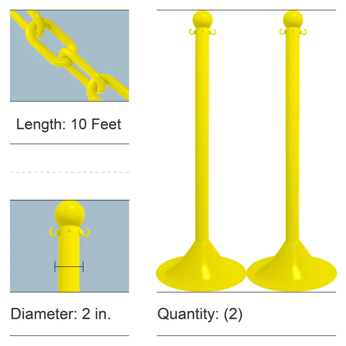 Stanchion Kits with Plastic Chain