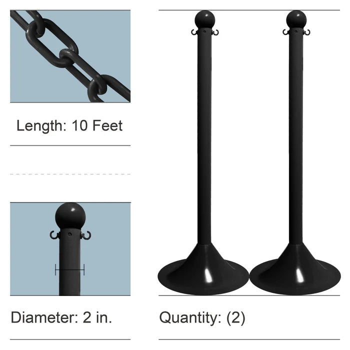 Stanchion Kits with Plastic Chain