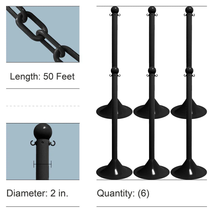 Stanchion Kits with Plastic Chain