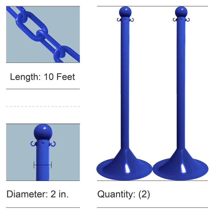 Stanchion Kits with Plastic Chain
