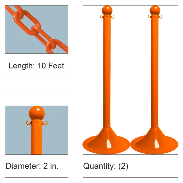 Stanchion Kits with Plastic Chain