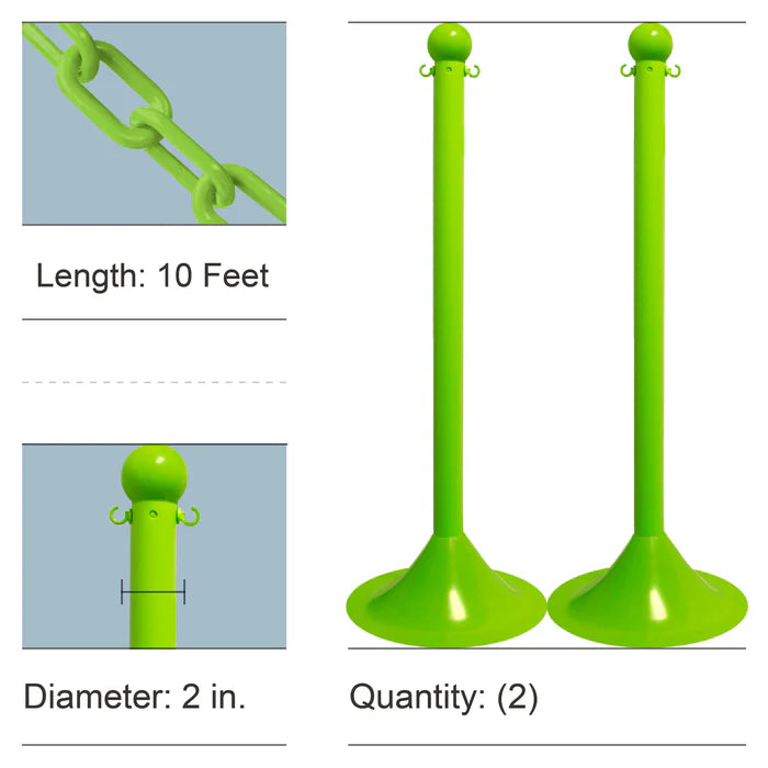 Stanchion Kits with Plastic Chain