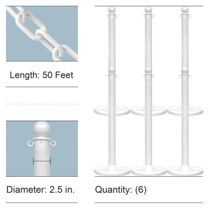 Stanchion Kits with Plastic Chain