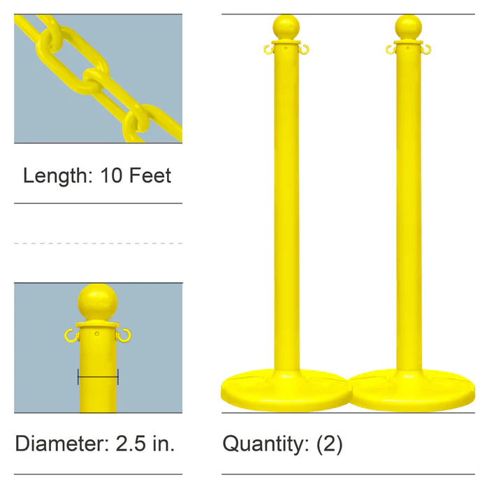 Stanchion Kits with Plastic Chain