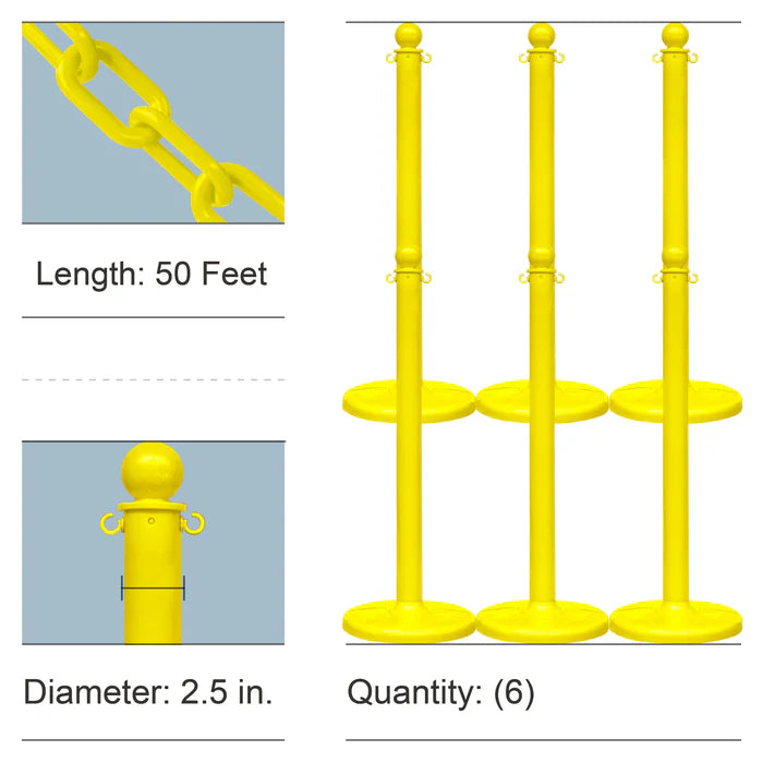Stanchion Kits with Plastic Chain
