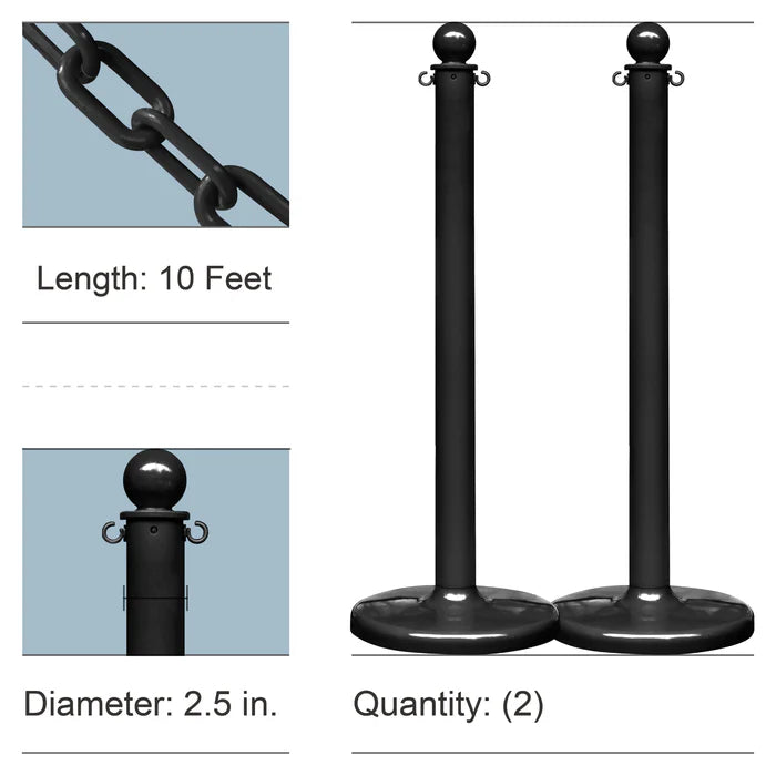 Stanchion Kits with Plastic Chain