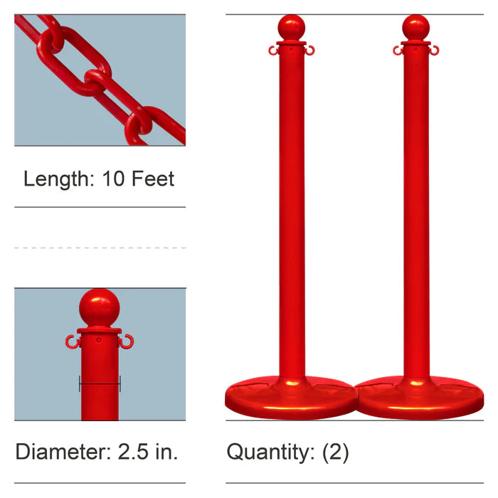 Stanchion Kits with Plastic Chain
