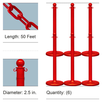 Stanchion Kits with Plastic Chain