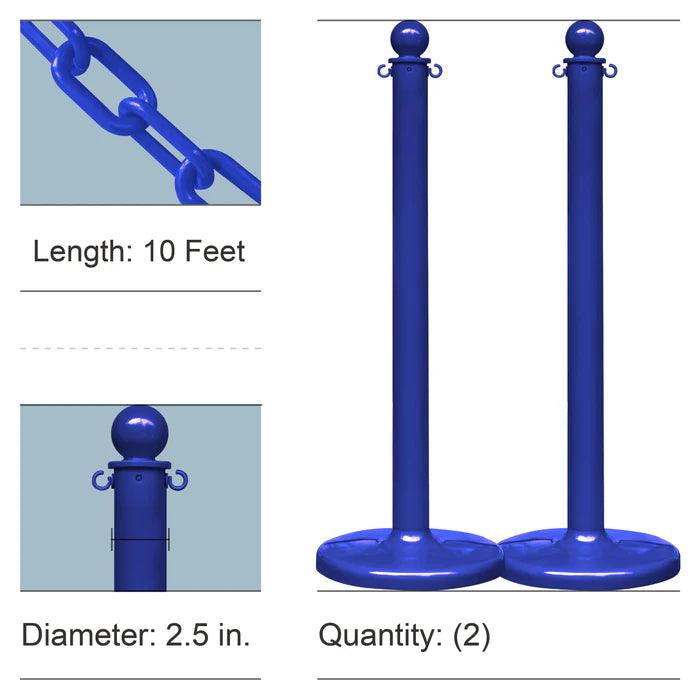 Stanchion Kits with Plastic Chain