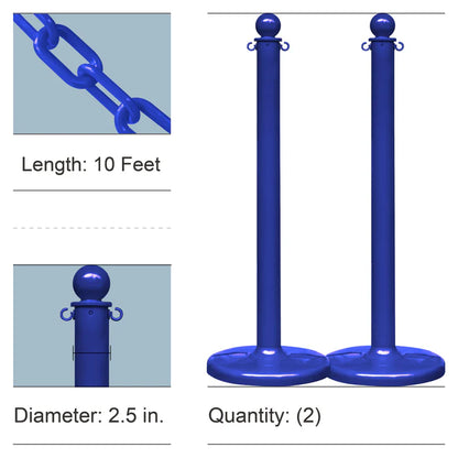 Stanchion Kits with Plastic Chain