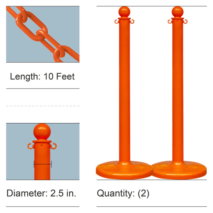 Stanchion Kits with Plastic Chain