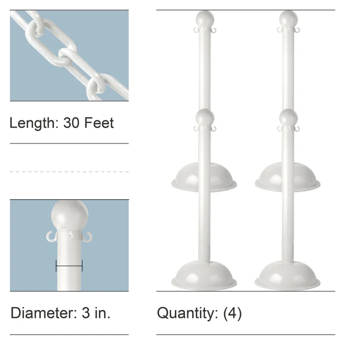 Stanchion Kits with Plastic Chain