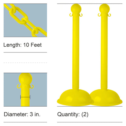Stanchion Kits with Plastic Chain