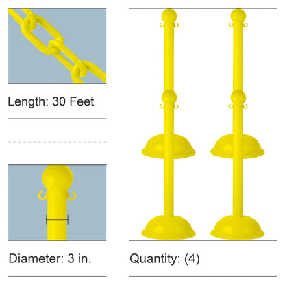 Stanchion Kits with Plastic Chain