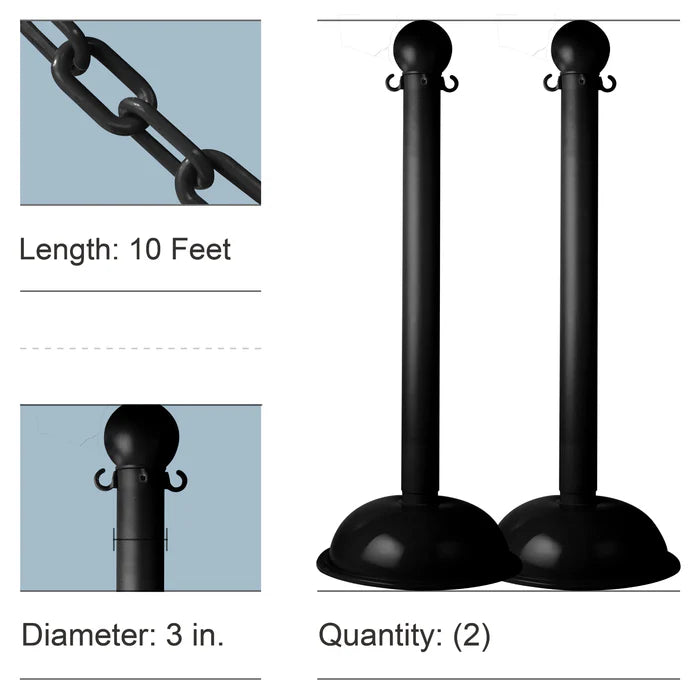 Stanchion Kits with Plastic Chain
