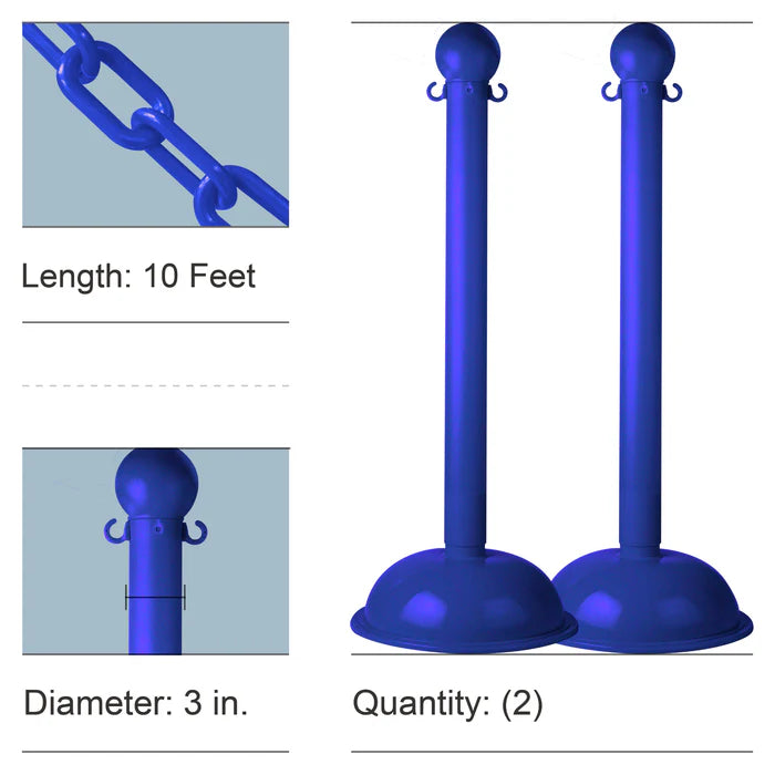 Stanchion Kits with Plastic Chain