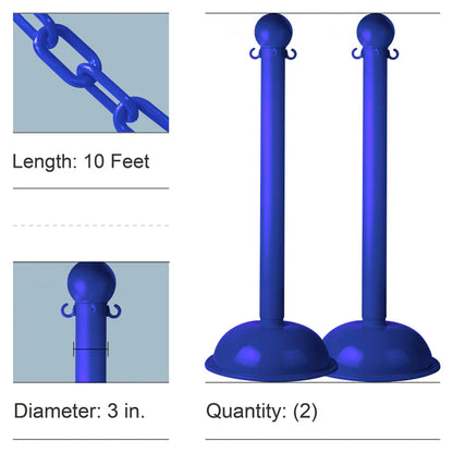 Stanchion Kits with Plastic Chain