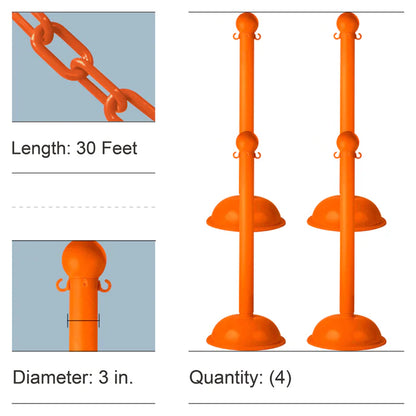Stanchion Kits with Plastic Chain