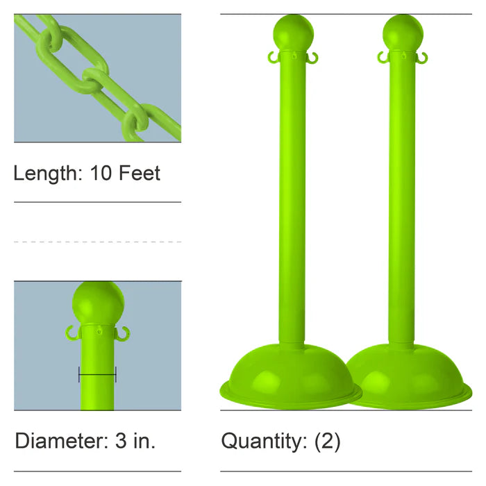 Stanchion Kits with Plastic Chain