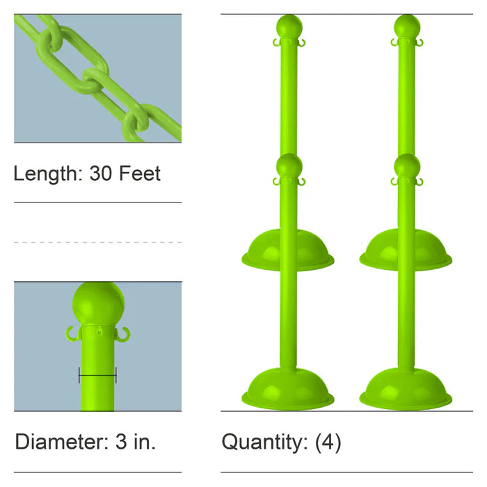 Stanchion Kits with Plastic Chain