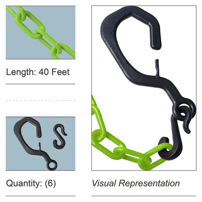 Delineator Hook Kit with Plastic Chain