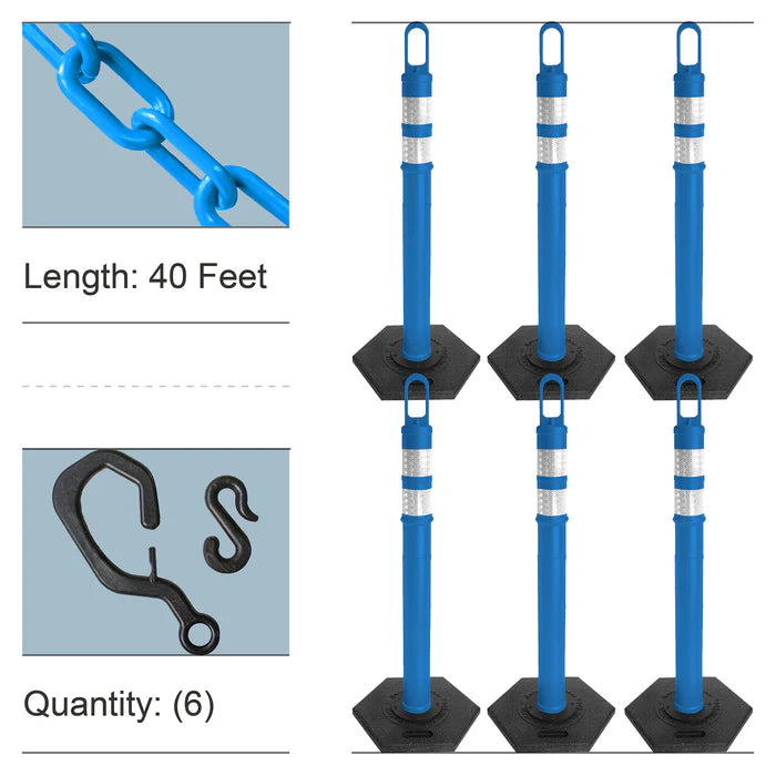 Looper Delineator Posts Kits with Plastic Chain
