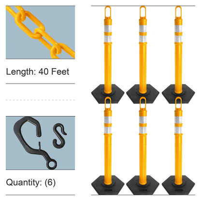 Looper Delineator Posts Kits with Plastic Chain