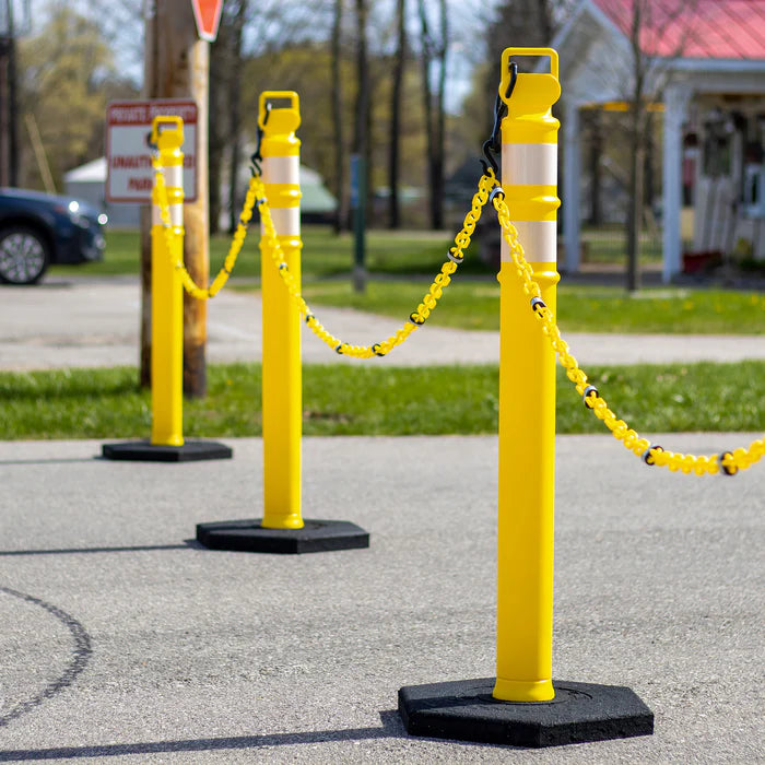 Traffic Delineator Posts Kits with Plastic Chain