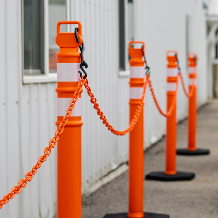 Traffic Delineator Posts Kits with Plastic Chain