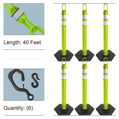 Looper Delineator Posts Kits with Reflective Chain