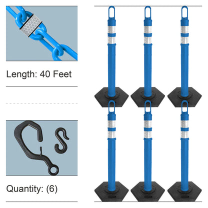 Looper Delineator Posts Kits with Reflective Chain