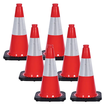 Reflective Traffic Cones 6 Pack