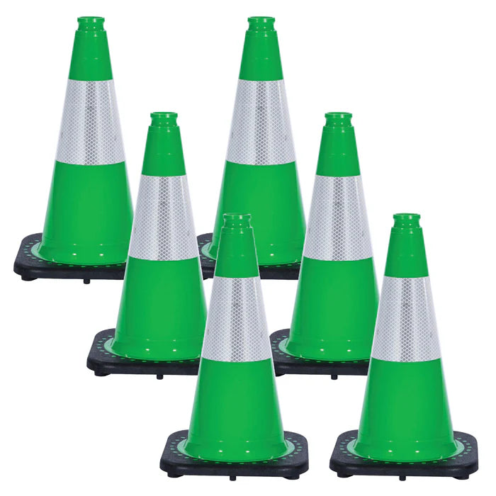 Reflective Traffic Cones 6 Pack