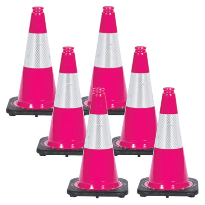 Reflective Traffic Cones 6 Pack