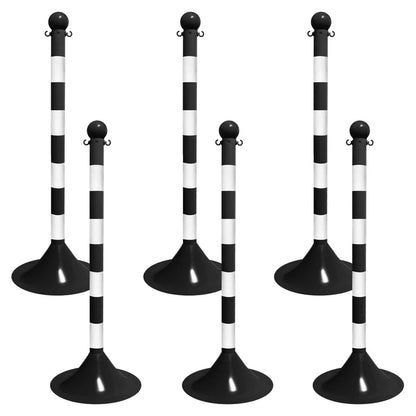 Striped Plastic Stanchions