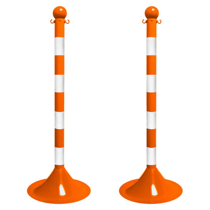 Striped Plastic Stanchions