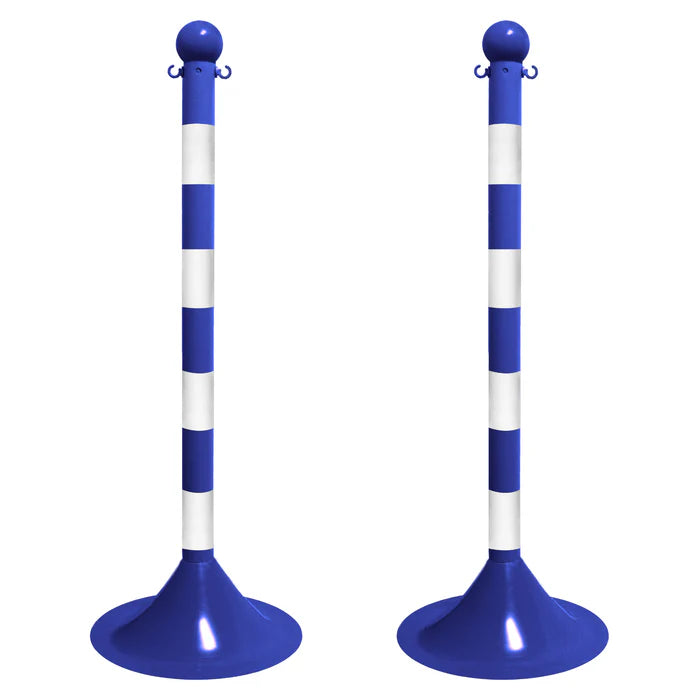 Striped Plastic Stanchions