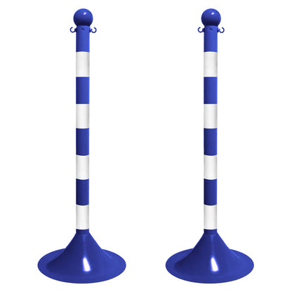 Striped Plastic Stanchions
