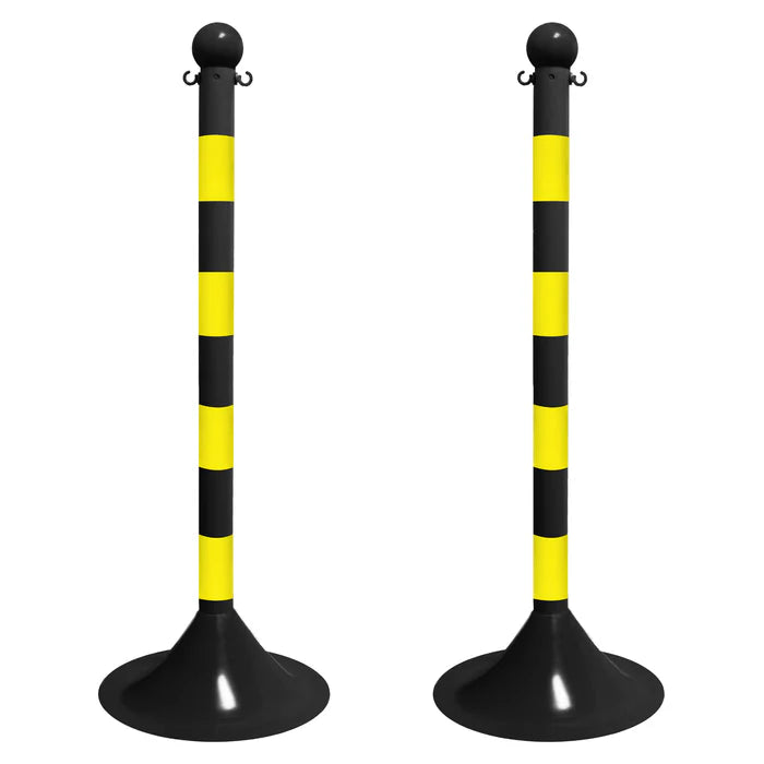 Striped Plastic Stanchions