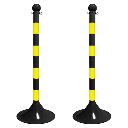 Striped Plastic Stanchions