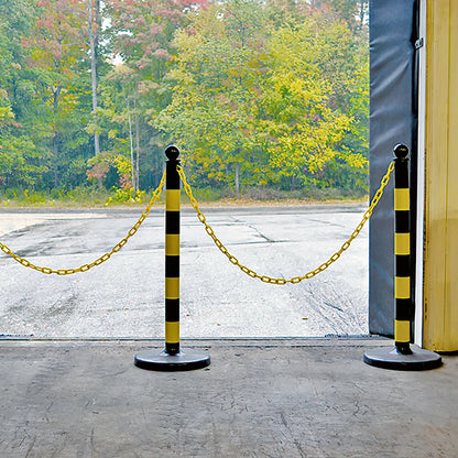 Striped Plastic Stanchions