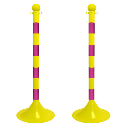 Striped Plastic Stanchions